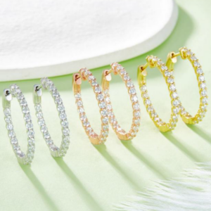 Lumiere Liora Diamond Earrings 18K Gold Vermeil with Moissanites