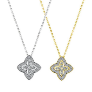 Lumiere Veritas Diamond Necklace 18K Gold Vermeil with Moissanites