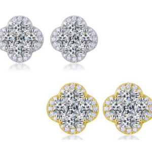 Lumiere Calyra Diamond Earrings 18K Gold Vermeil with Moissanites