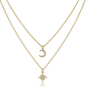 Lumiere Liora Diamond Necklace 18K Yellow Gold Vermeil with Moissanites