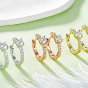 Lumiere Orlena Diamond Earrings 18K Gold Vermeil with Moissanites
