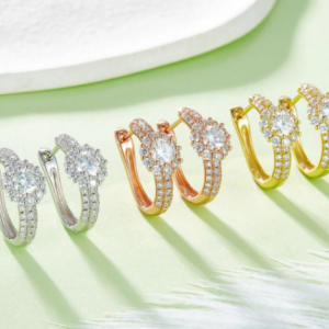Lumiere Serein Diamond Earrings 18K Gold Vermeil with Moissanites