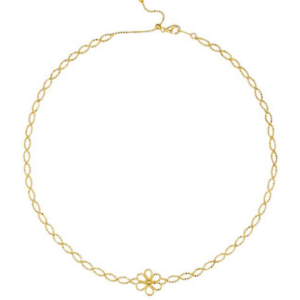 Lumiere Floralis Diamond Bracelet 18K Yellow Gold Vermeil with Moissanites