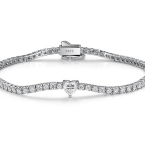 Lumiere Celene Diamond Bracelet 18K White Gold Vermeil with Moissanites