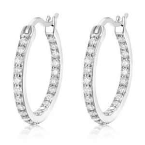 Lumiere Celestia Diamond Earrings 18K White Gold Vermeil with Moissanites