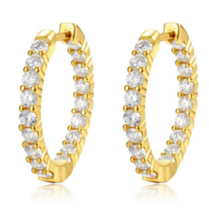 Lumiere Luma Diamond Earrings 18K Yellow Gold Vermeil with Moissanites