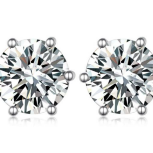 Lumiere Solene Diamond Earrings 18K White Gold Vermeil with Moissanites